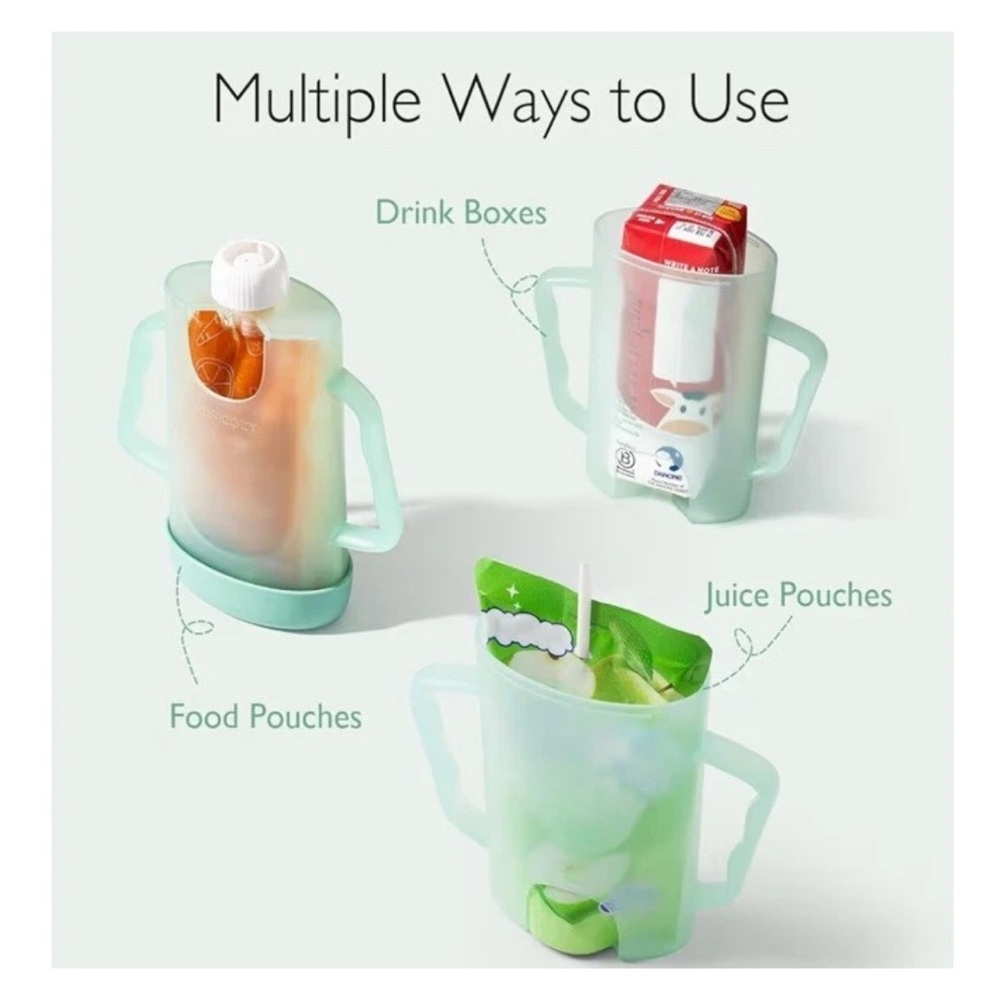 Momcozy Baby Food Pouch Holder No Squeeze Mess Free Self Feeding BPA Free - Picture 6 of 12